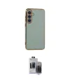 ieg™ Galaxy S24 Kılıf Yankı Serisi - Siyah Vanessa Magic Hayalet Cam