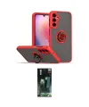 ieg™ Galaxy S24 Kılıf Yörünge Çizgi - Siyah 360 Mat Full Body Arka Koruyucu
