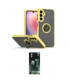 ieg™ Galaxy S24 Kılıf Yörünge Çizgi - Siyah 360 Mat Full Body Arka Koruyucu