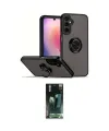 ieg™ Galaxy S24 Kılıf Yörünge Çizgi - Siyah 360 Mat Full Body Arka Koruyucu