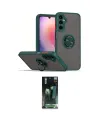 ieg™ Galaxy S24 Kılıf Yörünge Çizgi - Siyah 360 Mat Full Body Arka Koruyucu