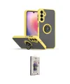 ieg™ Galaxy S24 Kılıf Yörünge Çizgi - Siyah Bilvis 3D Cam Ekran Koruyucu