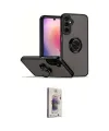 ieg™ Galaxy S24 Kılıf Yörünge Çizgi - Siyah Bilvis 3D Cam Ekran Koruyucu