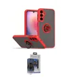ieg™ Galaxy S24 Kılıf Yörünge Çizgi - Siyah Vanessa Magic Cam