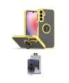 ieg™ Galaxy S24 Kılıf Yörünge Çizgi - Siyah Vanessa Magic Cam