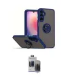 ieg™ Galaxy S24 Kılıf Yörünge Çizgi - Siyah Vanessa Magic Hayalet Cam