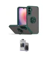 ieg™ Galaxy S24 Kılıf Yörünge Çizgi - Siyah Vanessa Magic Hayalet Cam