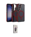 ieg™ Galaxy S24 Kılıf Yörünge Klasik - Siyah Bilvis 3D Cam Ekran Koruyucu