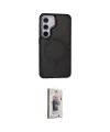 ieg™ Galaxy S24 Kılıf Yörünge Klasik - Siyah Bilvis 3D Cam Ekran Koruyucu