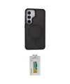 ieg™ Galaxy S24 Kılıf Yörünge Klasik - Siyah Polymer Nano Ekran Koruyucu