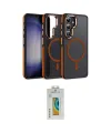 ieg™ Galaxy S24 Kılıf Yörünge Klasik - Siyah Polymer Nano Ekran Koruyucu
