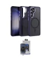 ieg™ Galaxy S24 Kılıf Yörünge Klasik - Siyah Vanessa Magic Cam