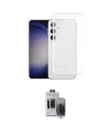 ieg™ Galaxy S24 Kılıf Zirve Doku - Siyah Vanessa Magic Hayalet Cam