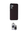 ieg™ Galaxy S24 Kılıf Zirve Işık Serisi - Siyah Vanessa Magic Hayalet Cam
