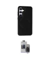 ieg™ Galaxy S24 Kılıf Zirve Işık Serisi - Siyah Vanessa Magic Hayalet Cam