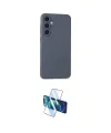 ieg™ Galaxy S24 Plus Kılıf Ahenk Serisi - Siyah 3D Antistatik Cam Ekran Koruyucu