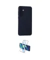 ieg™ Galaxy S24 Plus Kılıf Ahenk Serisi - Siyah 3D Antistatik Cam Ekran Koruyucu
