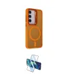 ieg™ Galaxy S24 Plus Kılıf Akış Form - Siyah 3D Antistatik Cam Ekran Koruyucu