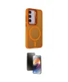 ieg™ Galaxy S24 Plus Kılıf Akış Form - Siyah 3D Antistatik Mat Seramik Nano Ekran Koruyucu