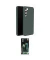 ieg™ Galaxy S24 Plus Kılıf Kozmos Yansıma Özel Seri - Siyah 360 Mat Full Body Arka Koruyucu