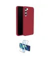 ieg™ Galaxy S24 Plus Kılıf Kozmos Yansıma Özel Seri - Siyah 3D Antistatik Cam Ekran Koruyucu