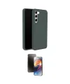 ieg™ Galaxy S24 Plus Kılıf Kozmos Yansıma Özel Seri - Siyah 3D Antistatik Mat Seramik Nano Ekran Koruyucu