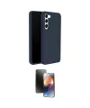 ieg™ Galaxy S24 Plus Kılıf Kozmos Yansıma Özel Seri - Siyah 3D Antistatik Mat Seramik Nano Ekran Koruyucu
