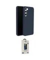ieg™ Galaxy S24 Plus Kılıf Kozmos Yansıma Özel Seri - Siyah Bilvis Hayalet Cam Ekran Koruyucu