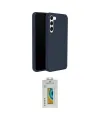 ieg™ Galaxy S24 Plus Kılıf Kozmos Yansıma Özel Seri - Siyah Polymer Nano Ekran Koruyucu