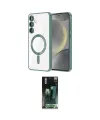 ieg™ Galaxy S24 Plus Kılıf Nova Işık Özel Seri - Siyah 360 Mat Full Body Arka Koruyucu