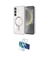 ieg™ Galaxy S24 Plus Kılıf Nova Işık Özel Seri - Siyah 3D Antistatik Seramik Nano Ekran Koruyucu