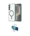ieg™ Galaxy S24 Plus Kılıf Nova Işık Özel Seri - Siyah 3D Antistatik Seramik Nano Ekran Koruyucu