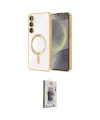 ieg™ Galaxy S24 Plus Kılıf Nova Işık Özel Seri - Siyah Bilvis 3D Cam Ekran Koruyucu