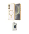 ieg™ Galaxy S24 Plus Kılıf Nova Işık Özel Seri - Siyah Bilvis Hayalet Cam Ekran Koruyucu