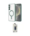 ieg™ Galaxy S24 Plus Kılıf Nova Işık Özel Seri - Siyah Bilvis Hayalet Cam Ekran Koruyucu