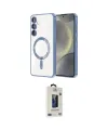 ieg™ Galaxy S24 Plus Kılıf Nova Işık Özel Seri - Siyah Bilvis Hayalet Cam Ekran Koruyucu