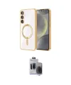 ieg™ Galaxy S24 Plus Kılıf Nova Işık Özel Seri - Siyah Vanessa Magic Hayalet Cam