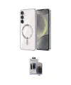 ieg™ Galaxy S24 Plus Kılıf Nova Işık Özel Seri - Siyah Vanessa Magic Hayalet Cam