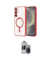 ieg™ Galaxy S24 Plus Kılıf Nova Işık Özel Seri - Siyah Vanessa Magic Hayalet Cam