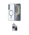 ieg™ Galaxy S24 Plus Kılıf Nova Işık Özel Seri - Siyah Vanessa Magic Hayalet Cam