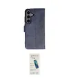 ieg™ Galaxy S24 Plus Kılıf Siluet Işık Serisi - Şeffaf Pasifik Cam Ekran Koruyucu