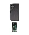 ieg™ Galaxy S24 Plus Kılıf Siluet Işık Serisi - Siyah 360 Mat Full Body Arka Koruyucu