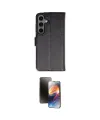ieg™ Galaxy S24 Plus Kılıf Siluet Işık Serisi - Siyah 3D Antistatik Mat Seramik Nano Ekran Koruyucu