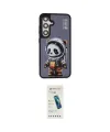 ieg™ Galaxy S24 Plus Kılıf Siluet Modern Özel Seri - Şeffaf Pasifik Cam Ekran Koruyucu