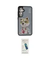 ieg™ Galaxy S24 Plus Kılıf Siluet Modern Özel Seri - Şeffaf Pasifik Cam Ekran Koruyucu