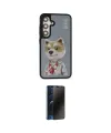 ieg™ Galaxy S24 Plus Kılıf Siluet Modern Özel Seri - Siyah 3D Antistatik Hayalet Cam Ekran Koruyucu