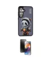 ieg™ Galaxy S24 Plus Kılıf Siluet Modern Özel Seri - Siyah 3D Antistatik Mat Seramik Nano Ekran Koruyucu