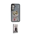 ieg™ Galaxy S24 Plus Kılıf Siluet Modern Özel Seri - Siyah Bilvis Hayalet Cam Ekran Koruyucu