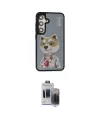 ieg™ Galaxy S24 Plus Kılıf Siluet Modern Özel Seri - Siyah Vanessa Magic Hayalet Cam