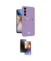 ieg™ Galaxy S24 Plus Kılıf Vadi Çizgi Prime - Siyah 3D Antistatik Mat Seramik Nano Ekran Koruyucu